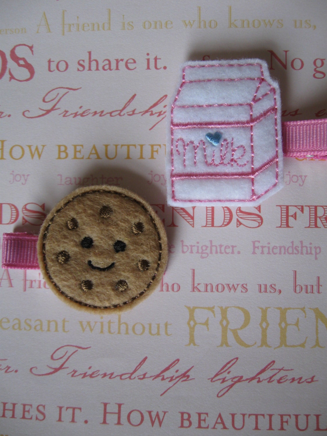Milk and Cookies BFFs Barrette Set
