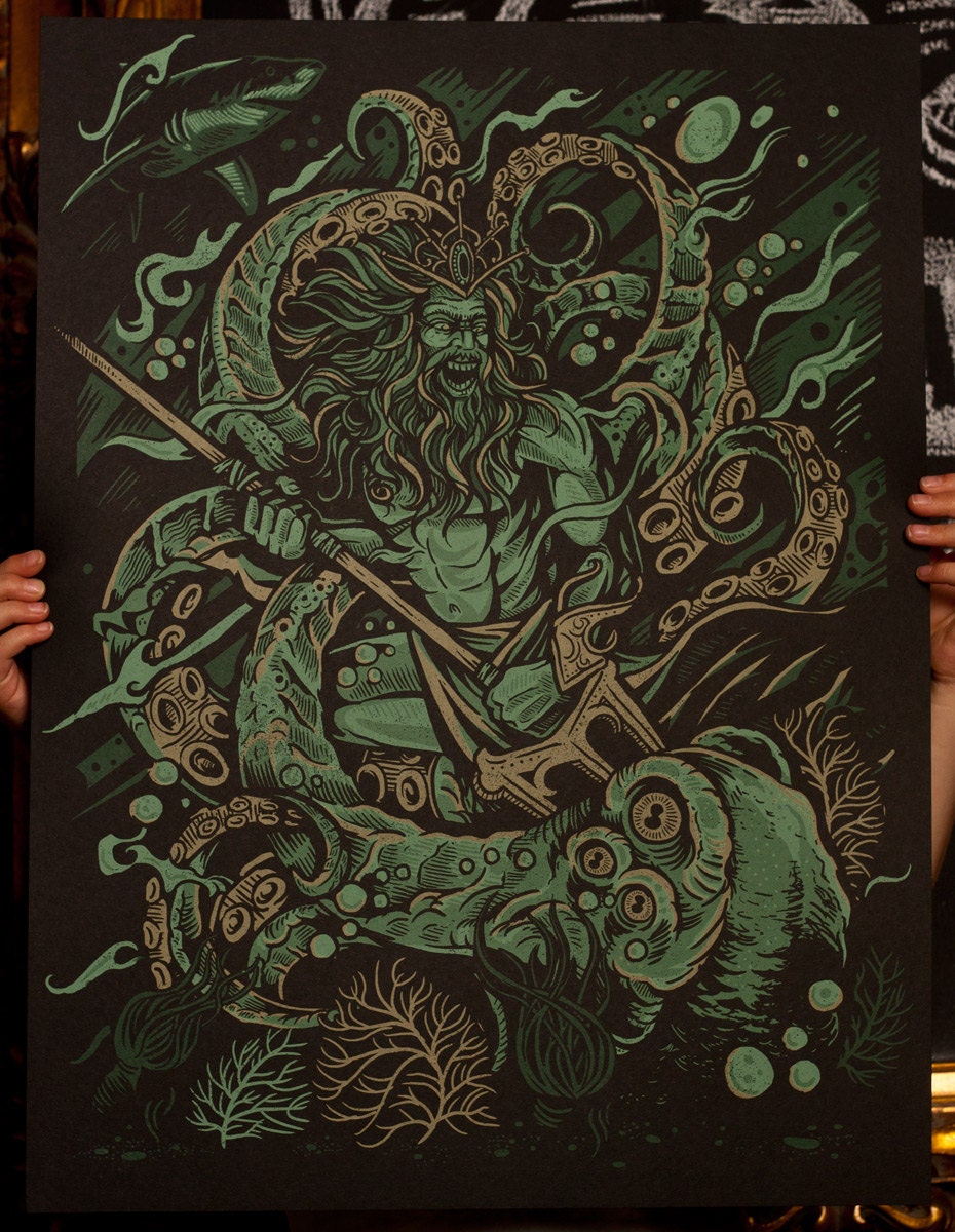 The Kraken Screen Print