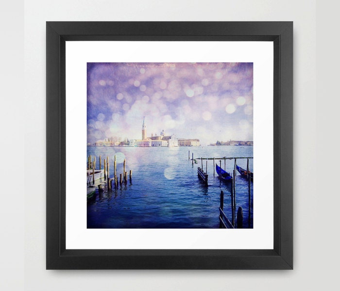 Into Bokeh Fog 8x8 (20x20cm) Fine Art Travel Photography - Europe. Italy.Venice. home decor. wall decor. wedding gift. unisex. unique