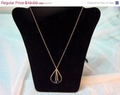 ON SALE Macy's Italy Sterling Silver Necklace with Sapphire Blue Glass Briolette Drops Vintage jewelry jewellery