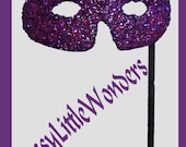 MENS PURPLE GLITTER Miniature masks