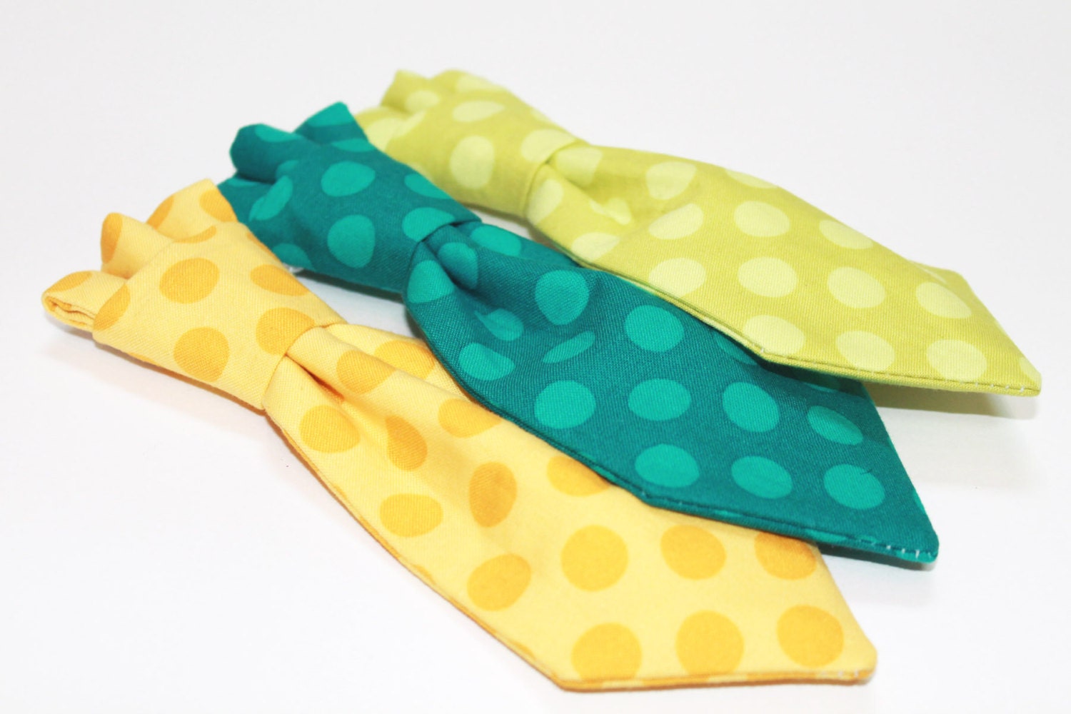 dog tie- faux knot- bright polka dot tie- mix and match- birthday tie- more options available