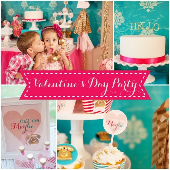 Valentines Day Party Decorations - Call Me Maybe Collection - PRINTABLE - By A Blissful Nest Il_570xn