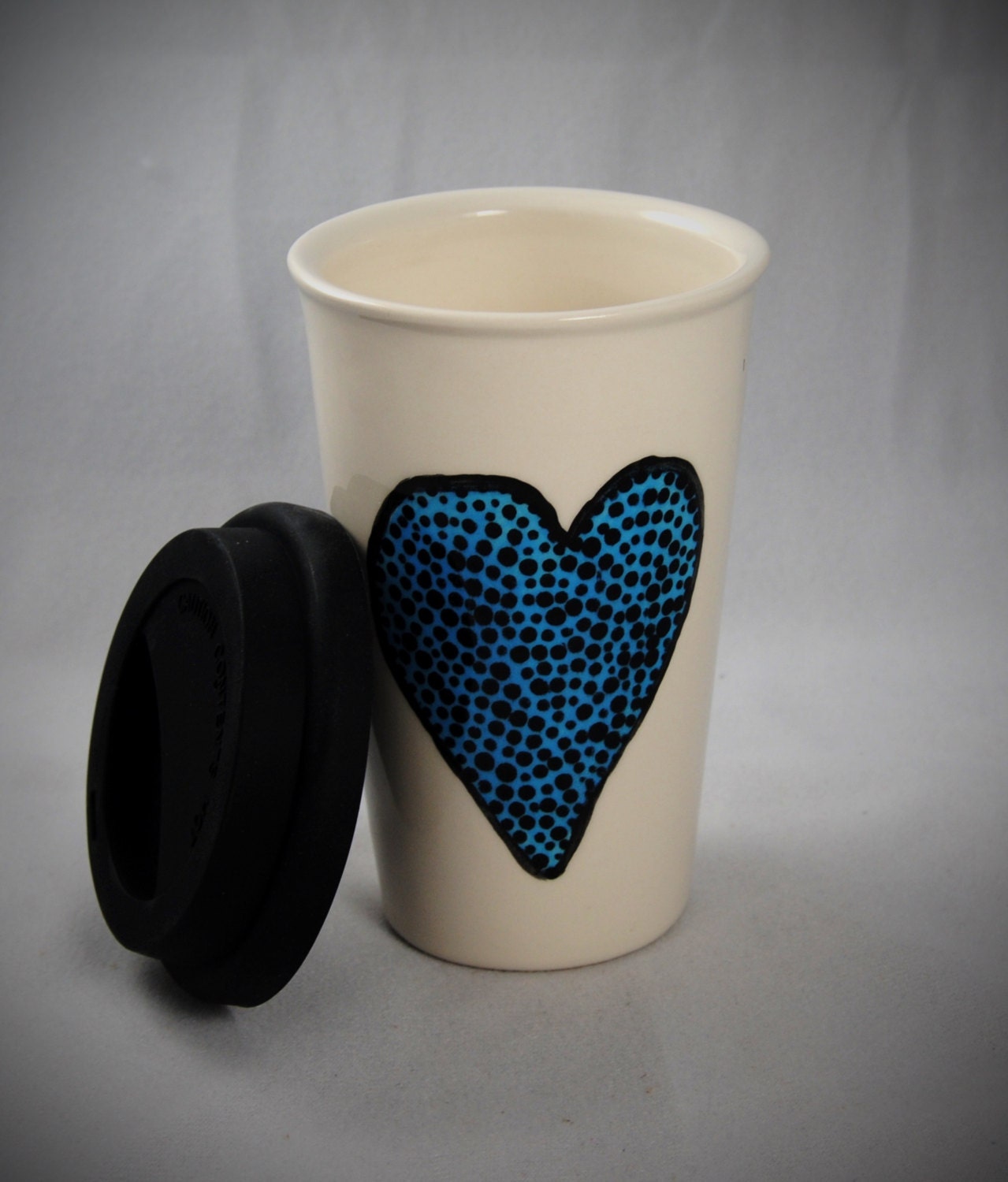 Ceramic Travel Mug/Tumbler with a lid
