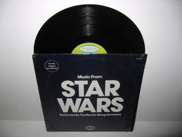 Vinyl Record Album Music From Star Wars - Electric Moog Orchestra LP 1977 Sci Fi Synth Electronic