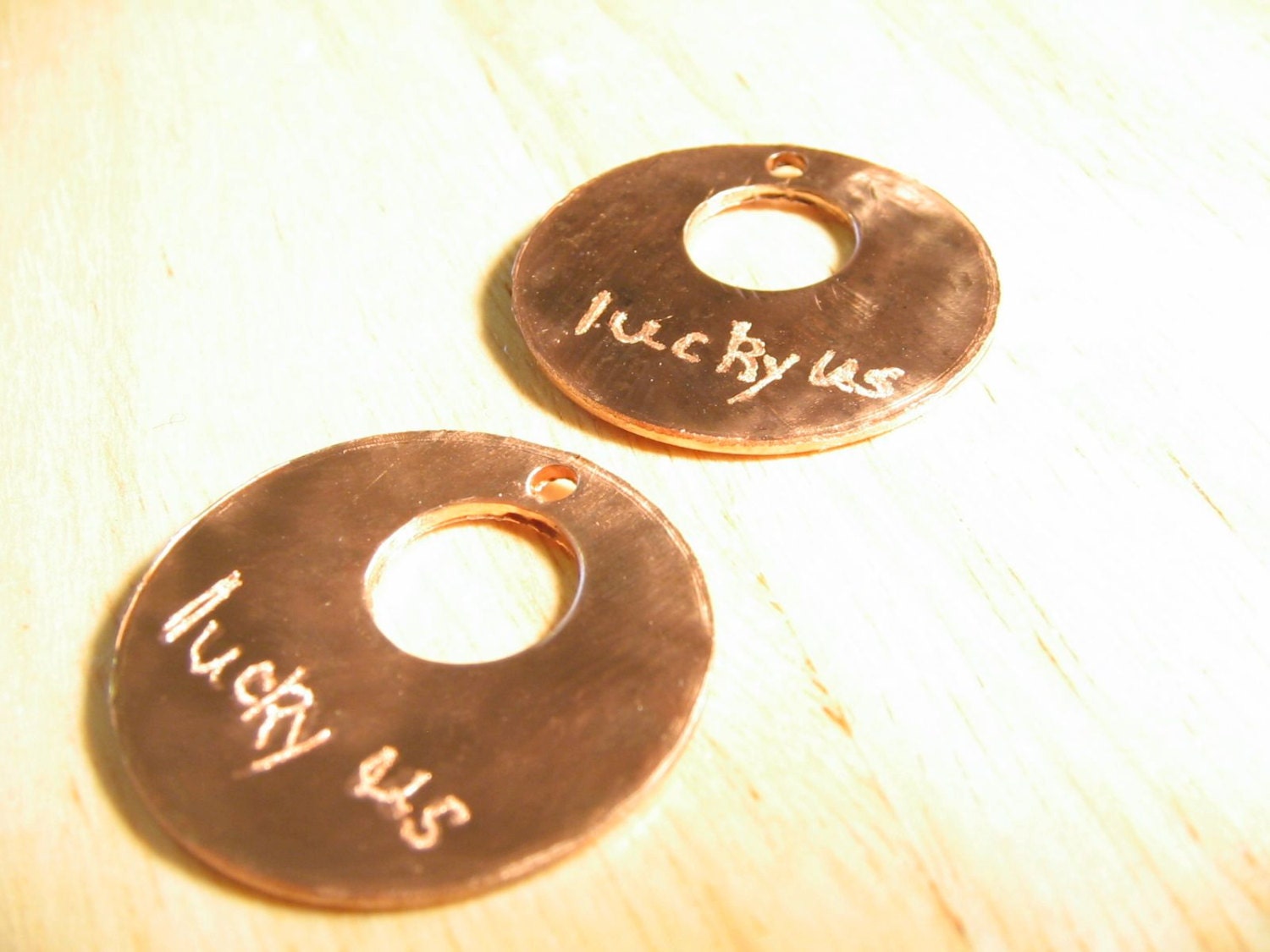 Custom Engraved Metal Tag or Medallion: Buyer Chooses Metal