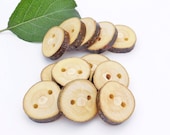 Rustic Natural Wood Buttons for Knitting, Crocheting or any craft projects