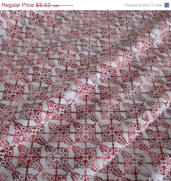 MEMORIAL WEEKEND SALE Fade-Out Collage in Red from Winter Solstice by Jason Yenter - 1 Yd