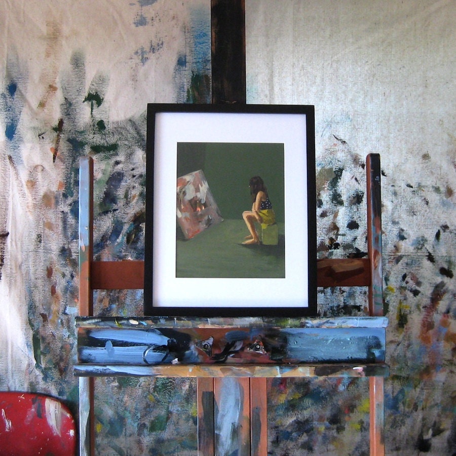Falling . giclee digital art print