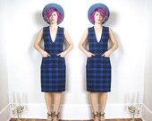 20% OFF VACATION SALE 90s Clueless Grunge Plaid Sexy School Jumper Dress (Xs/S)