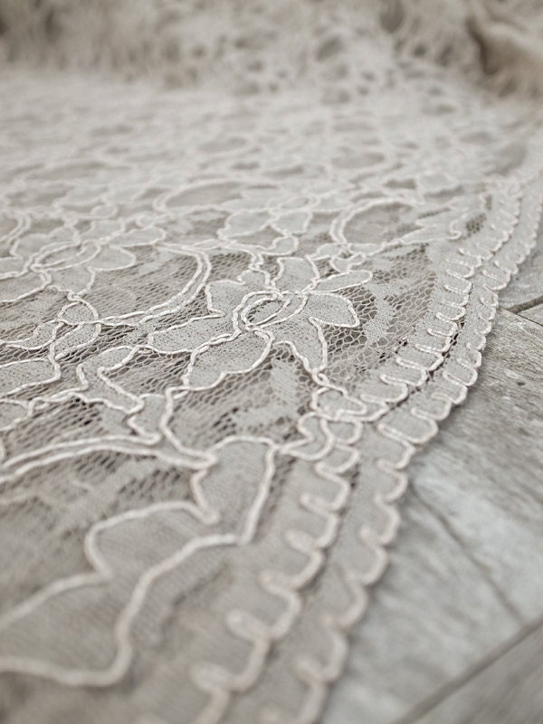 Custom Size Heirloom Wedding Chuppah Canopy (scallop lace)