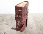 Old World Rose - Natural Handstitched Leather Journal