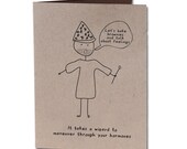 Epic Wizard Humor Greeting Card