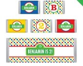 Sesame Street party - Personalized DIY printable Hershey bar labels