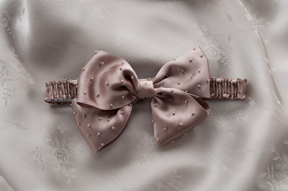 Silk Bow Bridal Garter