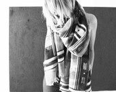WOOL/SILK Scarf - Aztec Storm
