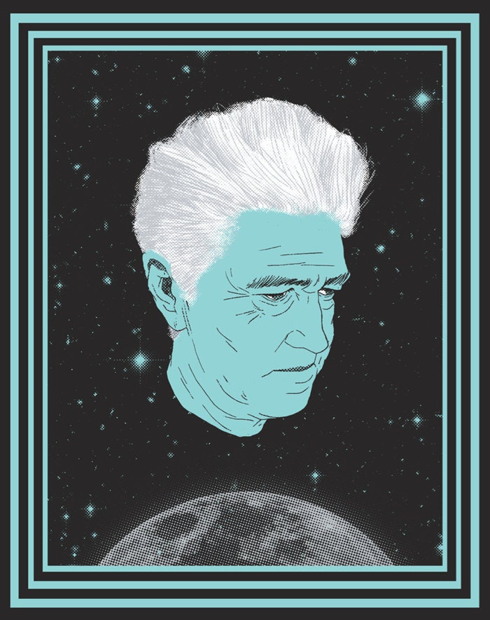 Handpull SilkScreen Art Print 'David Lynch Edition II' Limited Edition on Galaxy Art Paper