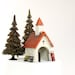 Roadside Pilgrimage Chapel - Handmade Miniature House in HO Scale - Shrine to Any Saint of Your Choice
