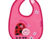 CLEARANCE Bib Ladybug - Pink - Same Day Shipping