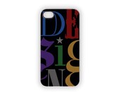 Design Star iPhone Case, Typography, Industrial, Artsy, Edgy, Stars, Rainbow, Black, Red, Purple, Blue, Yellow, Black, Green, 5, 4S, 4