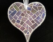 Mosaic Heart - Iridescent Gray