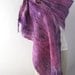 Cobweb Felted scarf - Lavender purple amethyst magenta Pink