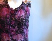 vintage. 70s Deadstock Handmade Silk Indian Dress // Tank Dress // M L