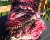 Plum Sunset HandSpun and Hand Dyed Yarn