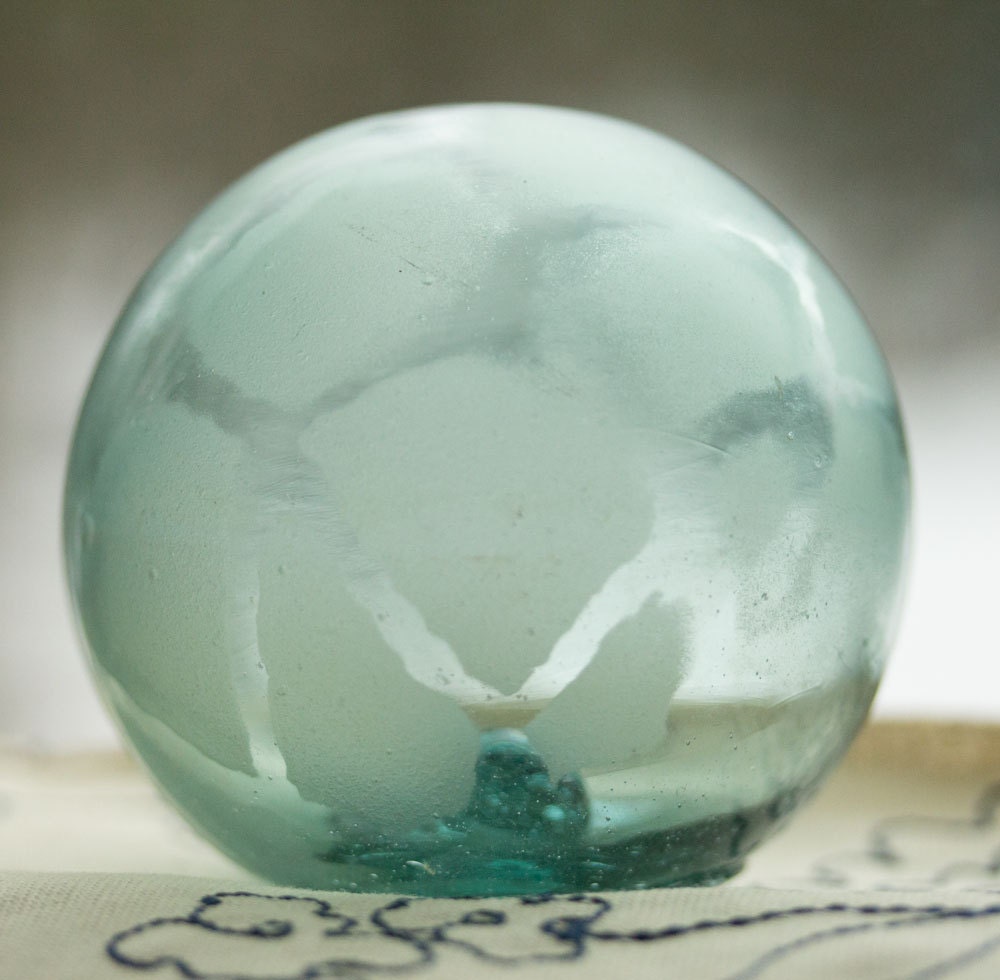 SALE Glass Floats Fishing Net Float, Authentic, Nautical decor