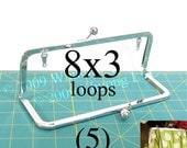 12% OFF 5 nickel-free 8x3 purse frame kisslock with loops