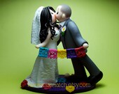 DEPOSIT - Colorful Papel Picado Banner Bunting Flag Wedding Cake Topper Il_170x135