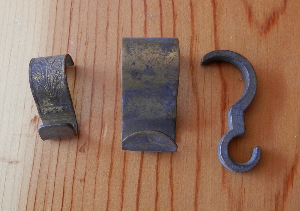 3 original picture hooks vintage