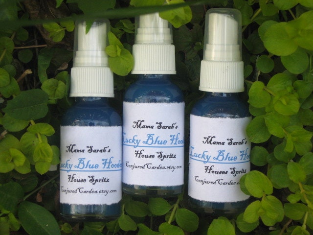 Lucky Blue Hoodoo Home Spritz-Voodoo-Conjure-Witchcraft-Santeria-Traditional Hoodoo Bluing for Spiritual Cleansing