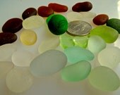 Sea Glass and Beach Glass of UV Vaseline Glass MARBLE NICKEL size in my Etsy shop SeaGlassFromHawaii
