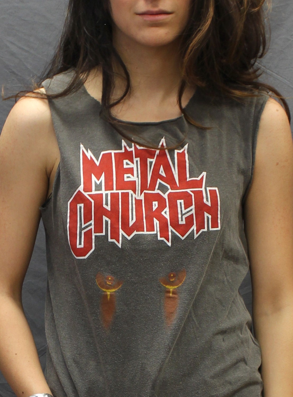 vintage METAL CHURCH 1986 tour T SHIRT small