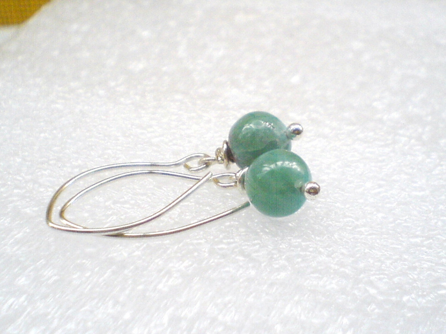 Turquoise jewelry Larimar earrings round beads Spring Summer season Red Larimar