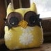 stuffed owl plush, owl pillow, owl decor, owl toy