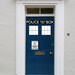 Police Box door decal vinyl sticker Its bigger on the inside