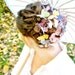 the butterfly house . TWENTY handmade silk butterfly hair clips