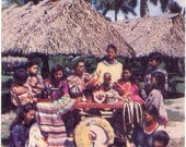 Vintage Florida Postcard - Everglades - Musa Isle - Members of the Tiger Family Seminole Indians