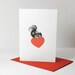 Squirrel love card for Fathers' Day or anniversary
