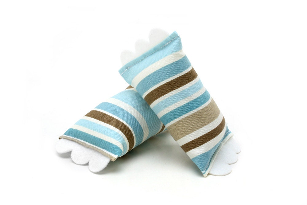 ModShakers Catnip Rattle Toys - Set of Two (Spa Stripe)