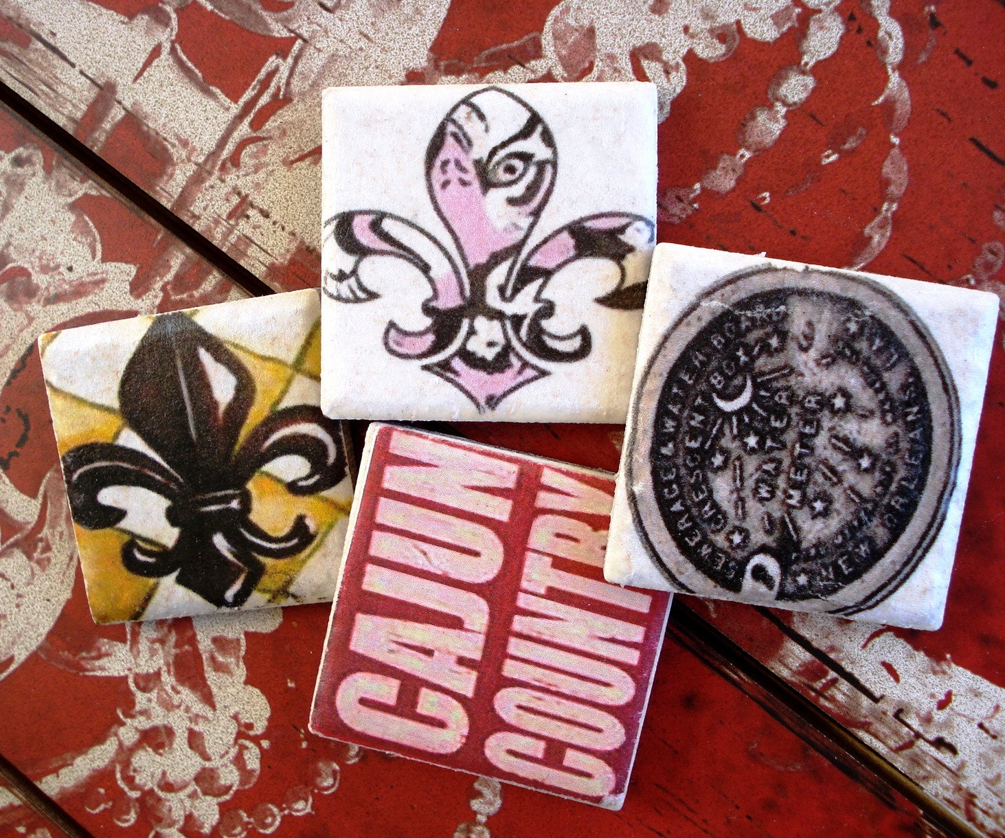 Louisiana inspired Magnets- Set of (4)