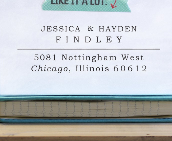 Custom Address Stamp - Eco Mount Rubber Stamp - Nottingham