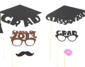 Graduation Party Photo Booth Props Class Of 2013 College Graduation Photobooth Props High School Graduation Celebration 2013 Hipster Set