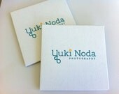 SAMPLE Custom Letterpress CD/DVD case on recycled white chipboard stock
