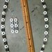 Vintage Retro Necklace and Earrings -- Black and White Circles 1960s