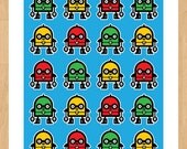 Lotsabots 8 x 10 Print