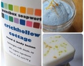 Crickhollow Cottage Gift Set - Luxury Glycerin Soap, Hand and Body Lotion, Sorbetto Sugar Scrub... Hydrangea, Milk Thistle, Ivy