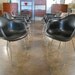 Eight 1960s Black Eames Armshells